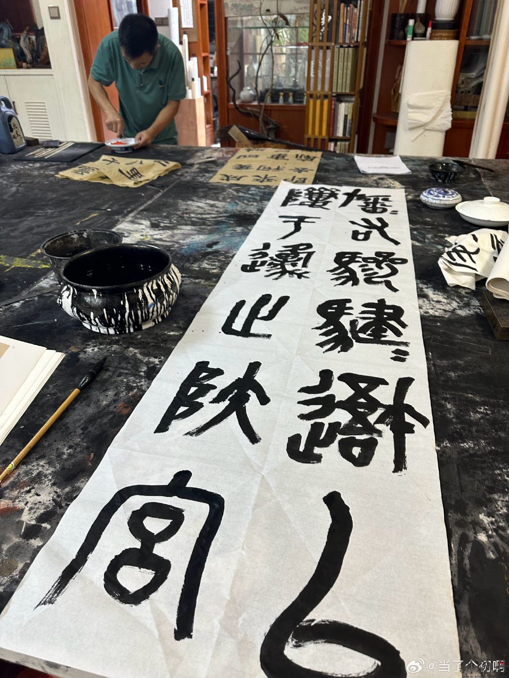 你对书法篆刻的热爱能..