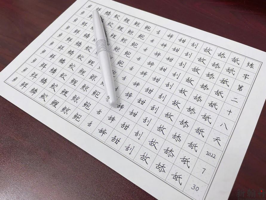 练字行书写法_练行书..