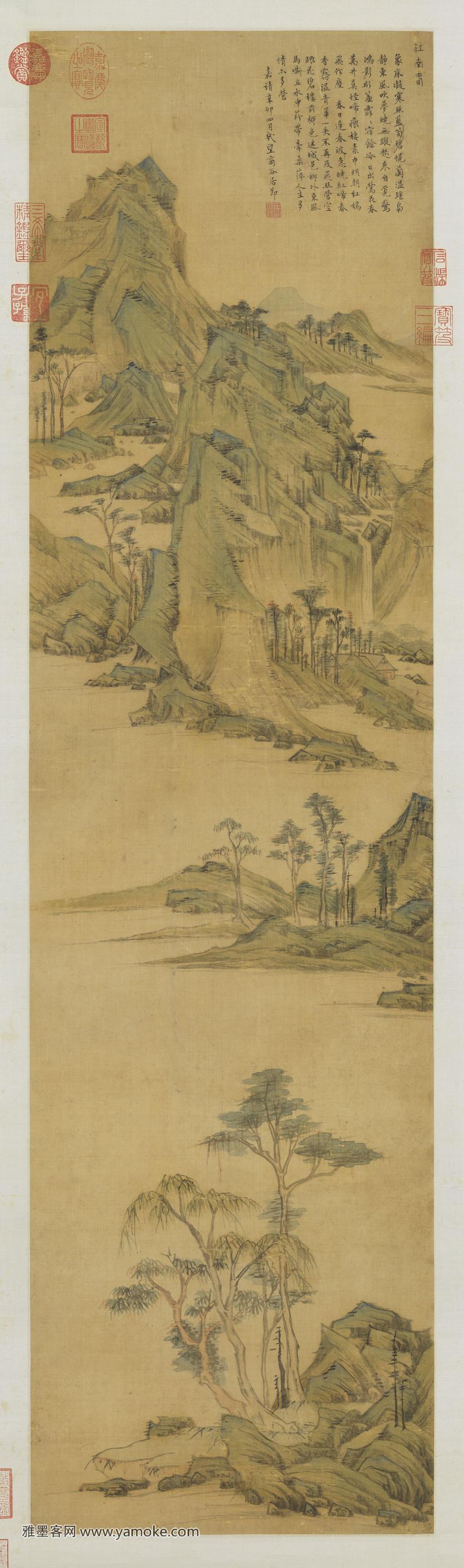 居节 江南春图明 大..