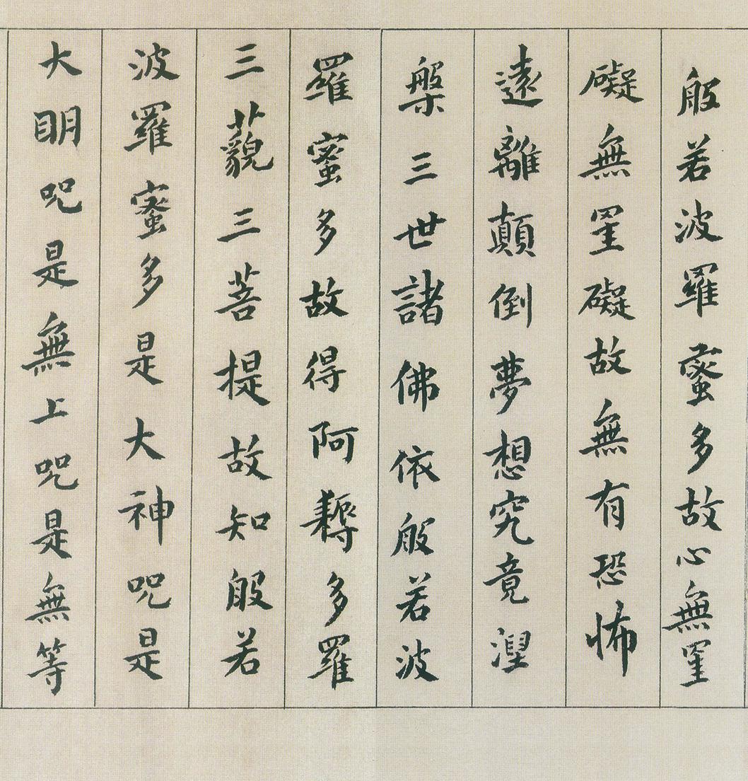 傅山  小楷心经 高清图片