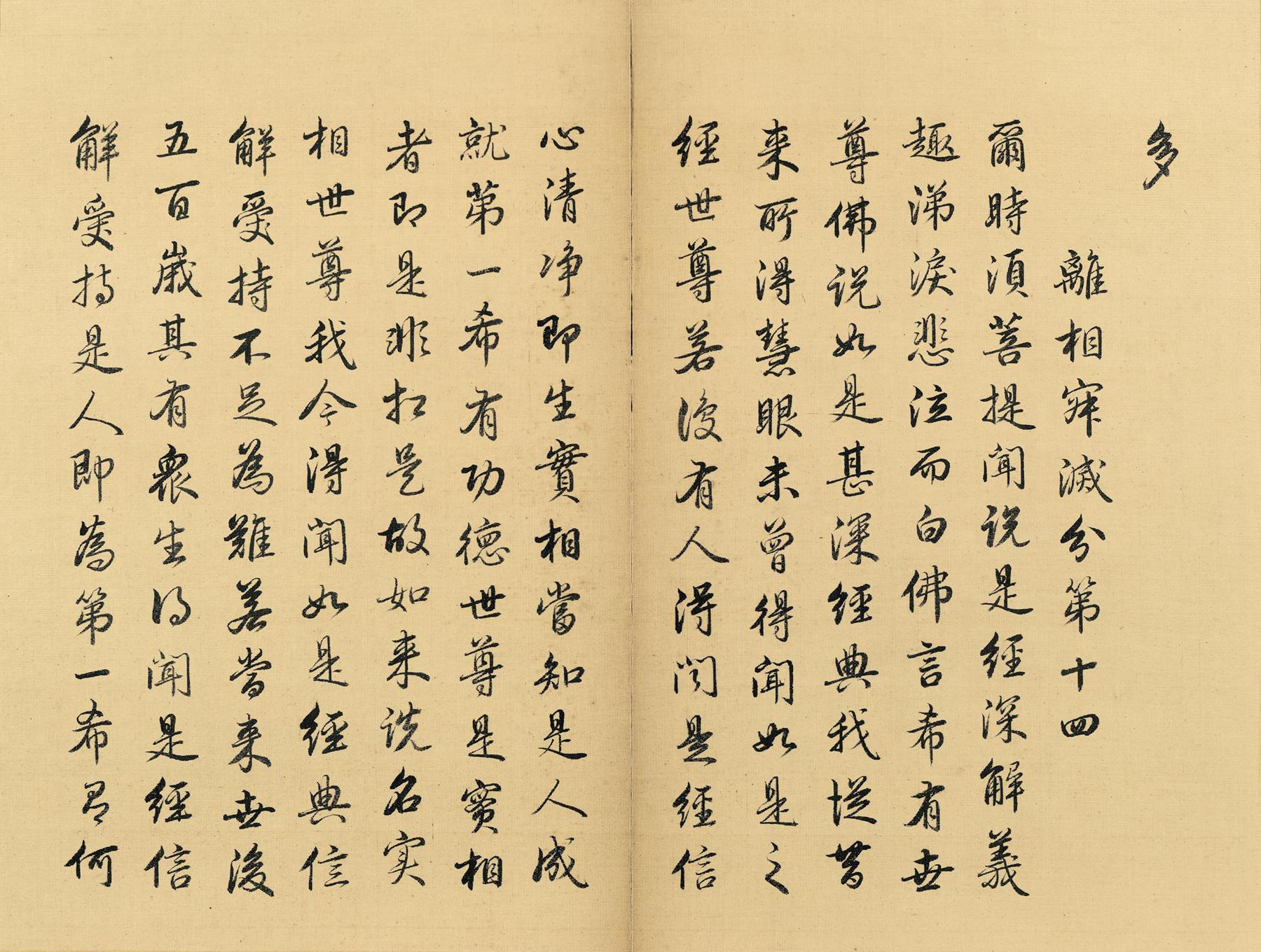 胤禛 金刚波若波罗蜜经 书法