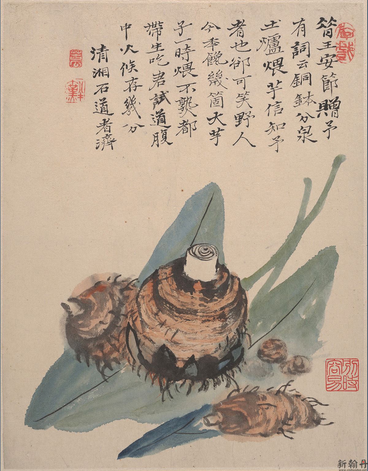 石涛 花卉山水册页12..